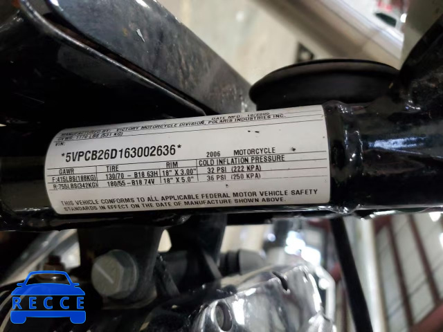 2006 VICTORY MOTORCYCLES KINGPIN 5VPCB26D163002636 image 9