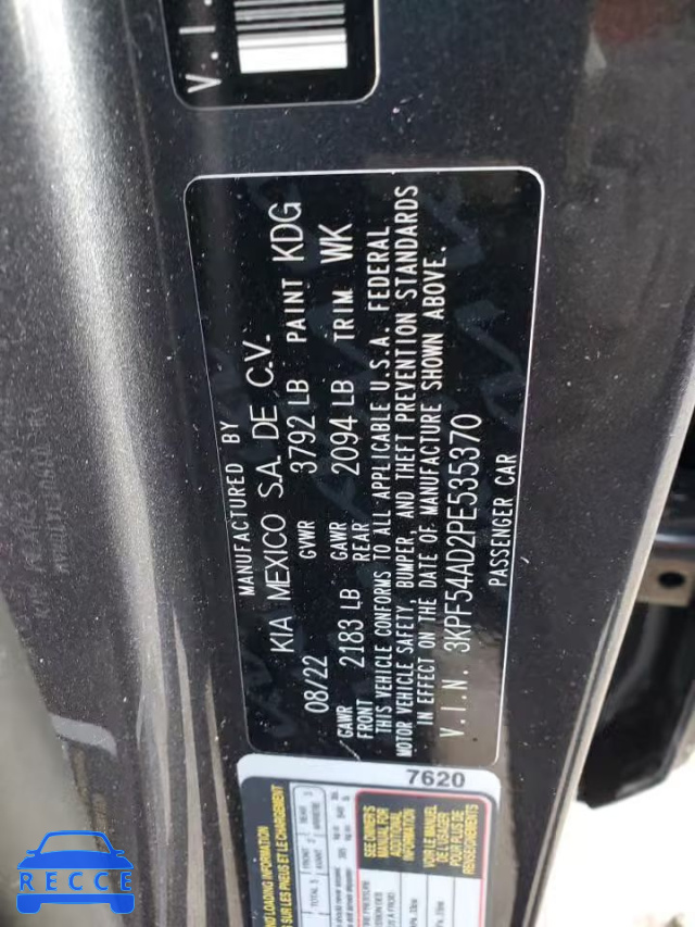 2023 KIA FORTE GT L 3KPF54AD2PE535370 image 12