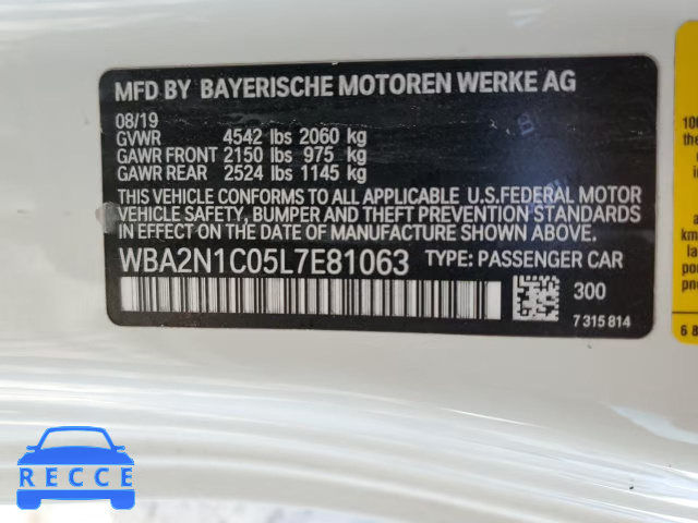 2020 BMW M240I WBA2N1C05L7E81063 image 11