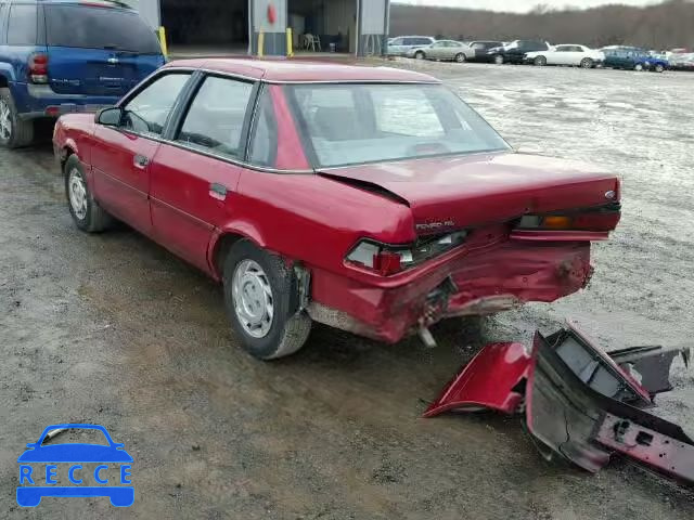 1993 FORD TEMPO GL 1FAPP36X4PK119691 Bild 2