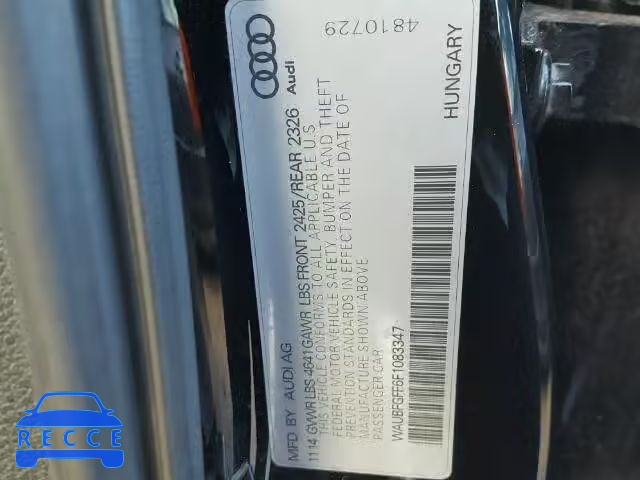 2015 AUDI S3 PREMIUM WAUBFGFF6F1083347 image 9