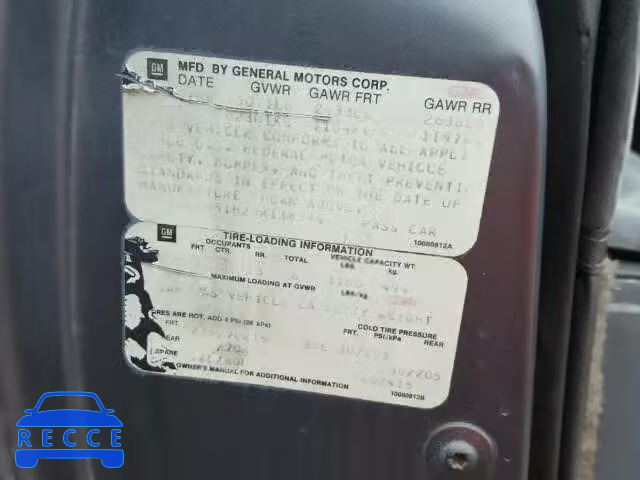 1988 CHEVROLET CAPRICE CL 1G1BU51H2JR138594 image 9