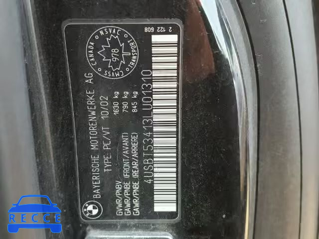 2003 BMW Z4 3.0I 4USBT53413LU01310 image 9