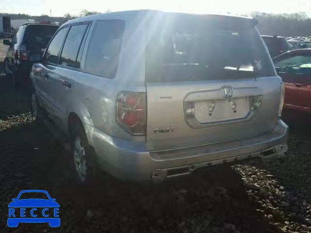 2006 HONDA PILOT LX 5FNYF28196B022048 зображення 2