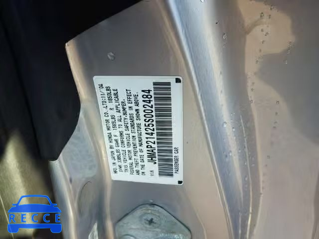 2005 HONDA S2000 JHMAP21425S002484 image 9