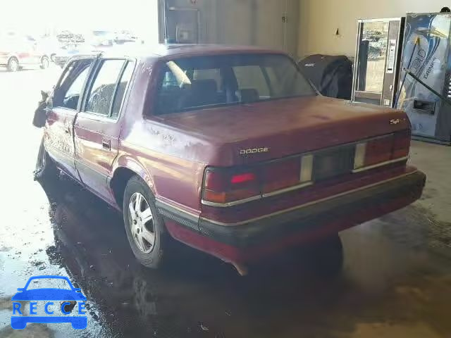 1989 DODGE SPIRIT 1B3BA46K1KF468052 image 2