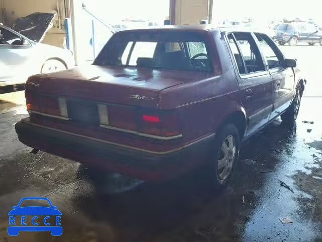 1989 DODGE SPIRIT 1B3BA46K1KF468052 зображення 3