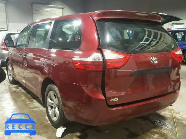 2015 TOYOTA SIENNA 5TDZK3DC0FS585742 image 2