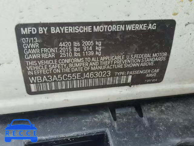 2014 BMW 328I WBA3A5C55EJ463023 Bild 9