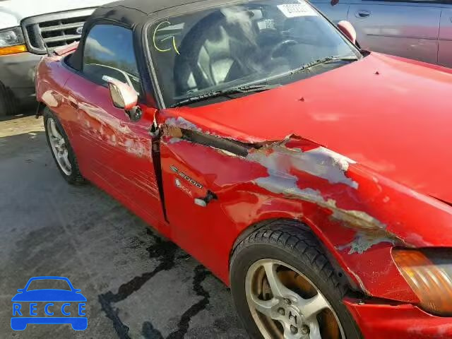2001 HONDA S2000 JHMAP11471T009154 image 8