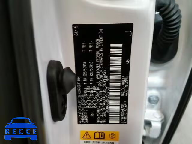 2015 LEXUS NX 200T JTJYARBZ8F2012102 зображення 9