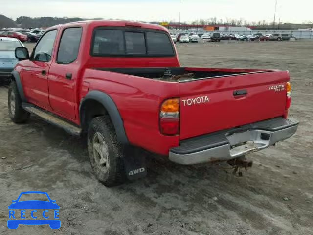 2001 TOYOTA TACOMA DOU 5TEHN72N81Z784824 image 2
