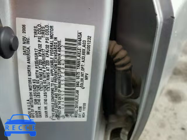 2007 MITSUBISHI ENDEAVOR L 4A4MN21S67E043312 Bild 9