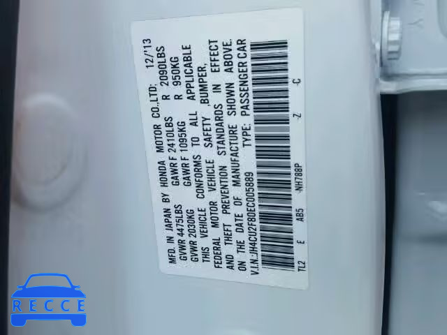 2014 ACURA TSX SE JH4CU2F80EC005889 image 9