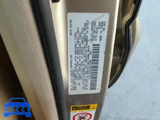 2003 LEXUS GX 470 JTJBT20X230016288 image 9