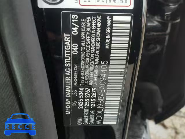 2014 MERCEDES-BENZ CLS550 4MA WDDLJ9BB4EA094405 image 9