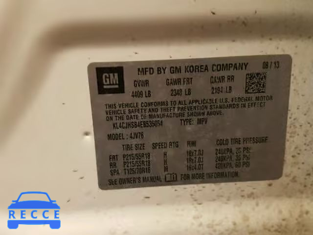 2014 BUICK ENCORE PRE KL4CJHSB4EB535054 image 9