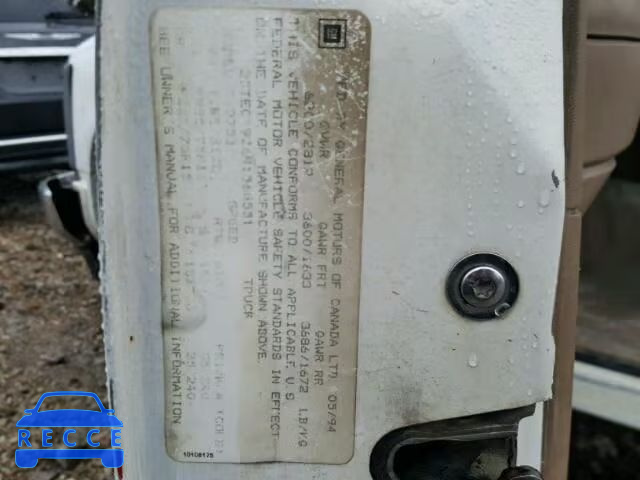 1994 GMC SIERRA C15 2GTEC19Z6R1568551 image 9