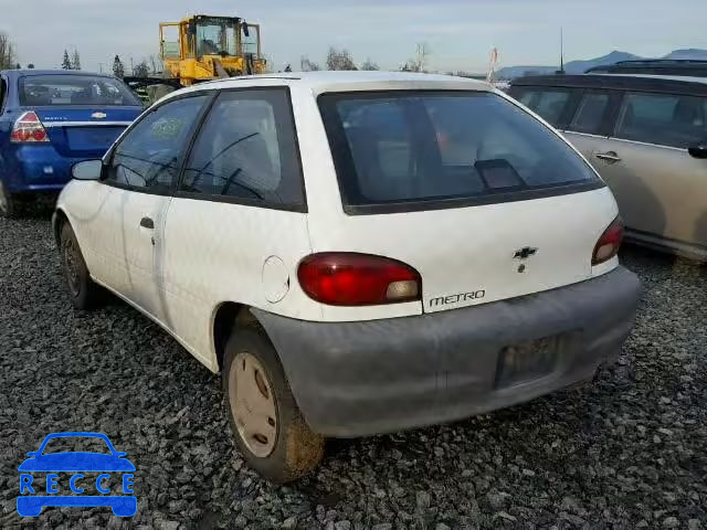 1999 CHEVROLET METRO 2C1MR2268X6719502 зображення 2