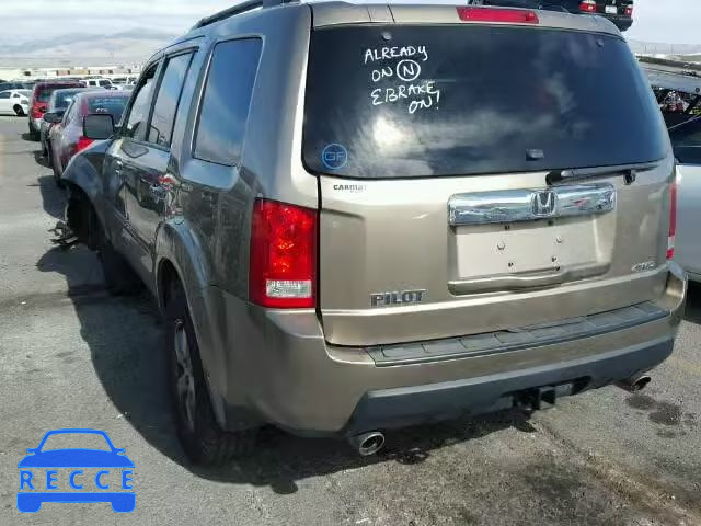 2011 HONDA PILOT EXLN 5FNYF4H79BB042116 image 2