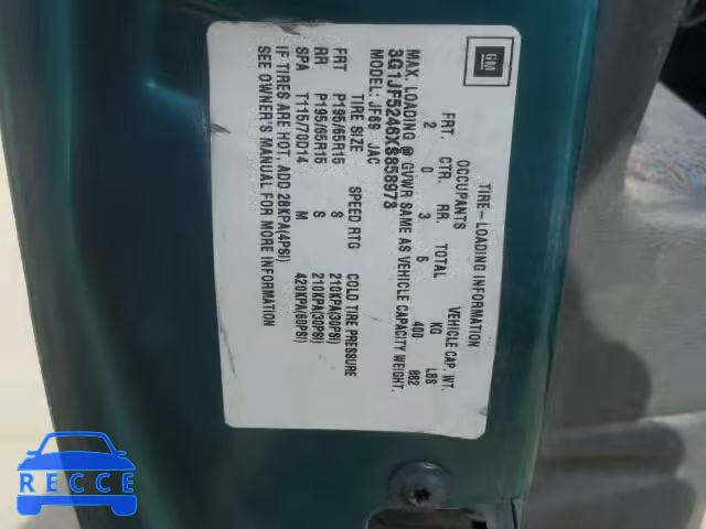 1999 CHEVROLET CAVALIER L 3G1JF5246XS858973 image 9