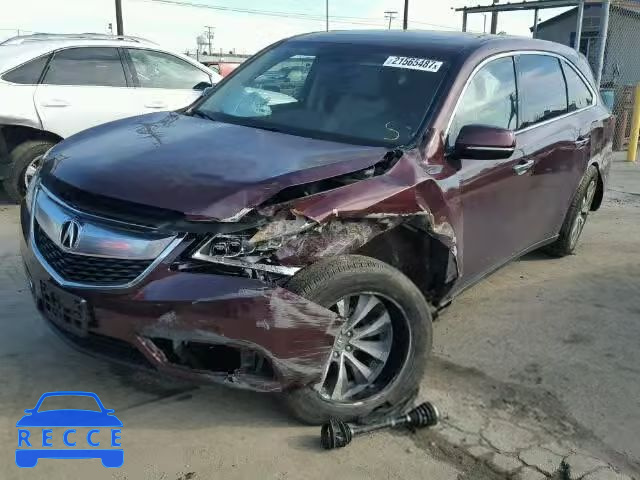 2014 ACURA MDX TECH 5FRYD3H44EB011526 зображення 1