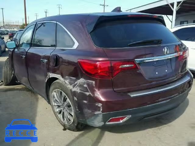 2014 ACURA MDX TECH 5FRYD3H44EB011526 Bild 2