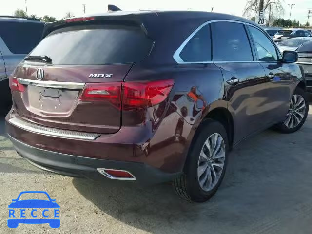 2014 ACURA MDX TECH 5FRYD3H44EB011526 зображення 3