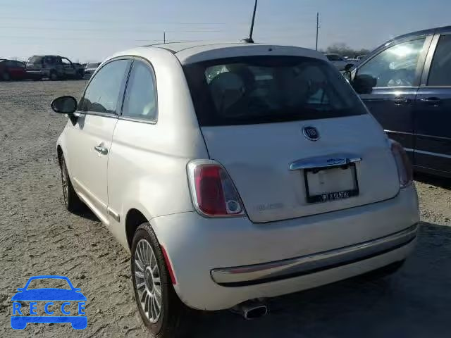 2013 FIAT 500 LOUNGE 3C3CFFCR2DT528905 image 2