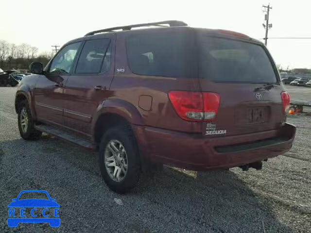 2007 TOYOTA SEQUOIA SR 5TDZT34A77S288044 зображення 2