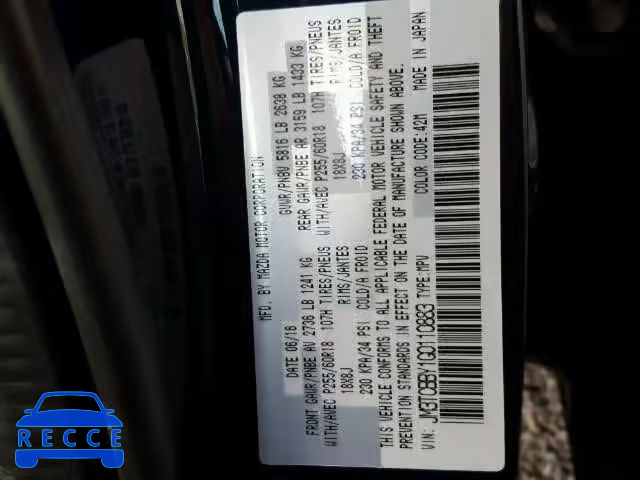 2016 MAZDA CX-9 TOURI JM3TCBBY1G0110883 image 9