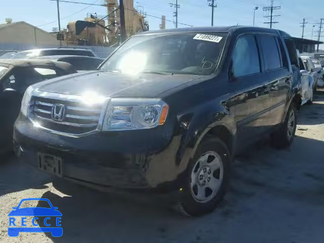 2014 HONDA PILOT LX 5FNYF3H21EB012028 image 1