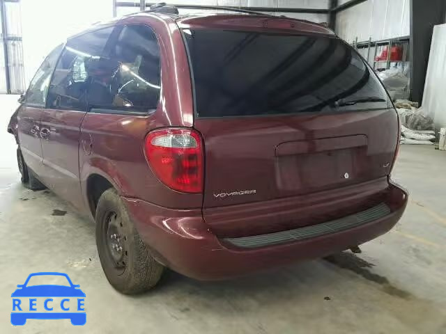 2001 CHRYSLER VOYAGER LX 1C4GJ45301B127343 image 2