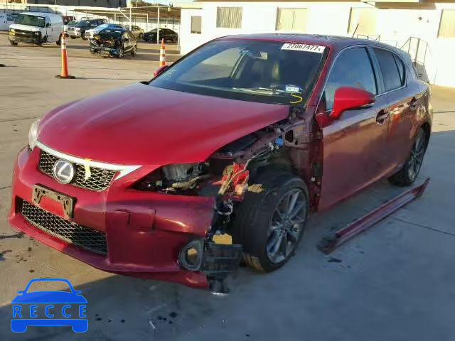 2012 LEXUS CT200H JTHKD5BH2C2075108 Bild 1