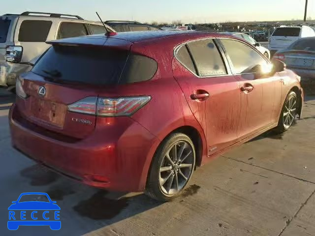 2012 LEXUS CT200H JTHKD5BH2C2075108 image 3