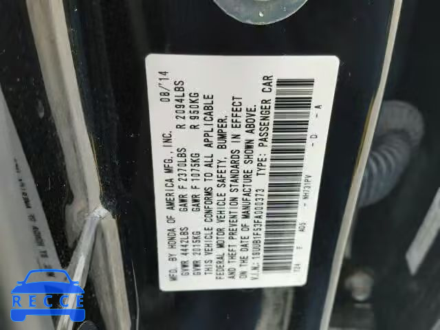 2015 ACURA TLX TECH 19UUB1F53FA000373 Bild 9