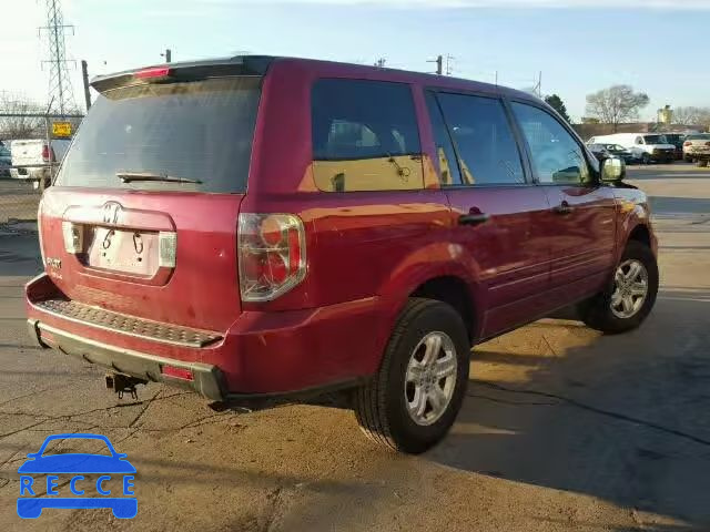 2006 HONDA PILOT LX 5FNYF28176B044694 зображення 3