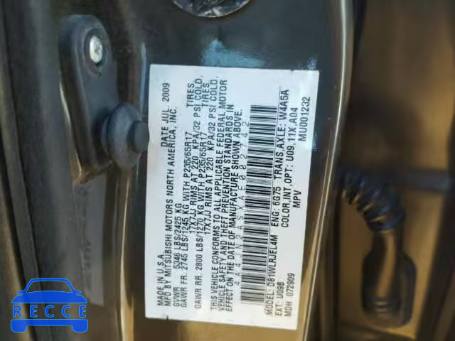 2010 MITSUBISHI ENDEAVOR L 4A4JN2ASXAE002742 image 9