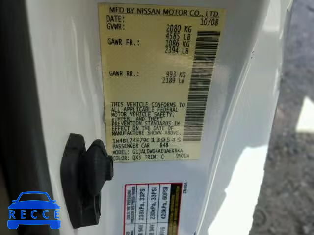 2009 NISSAN ALTIMA 3.5 1N4BL24E79C139545 image 9