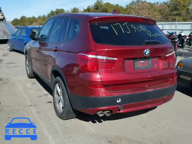 2011 BMW X3 XDRIVE2 5UXWX5C53BL706194 image 2