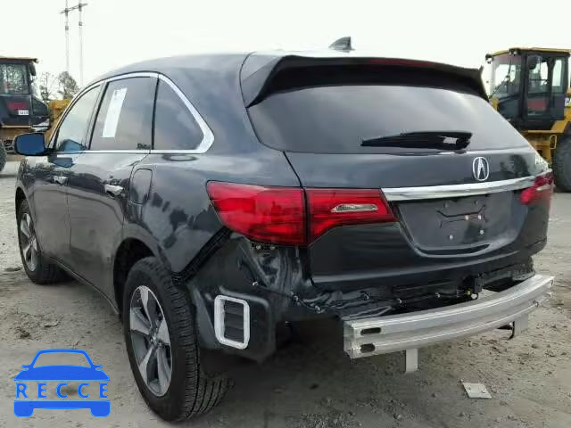 2016 ACURA MDX 5FRYD3H26GB011612 image 2