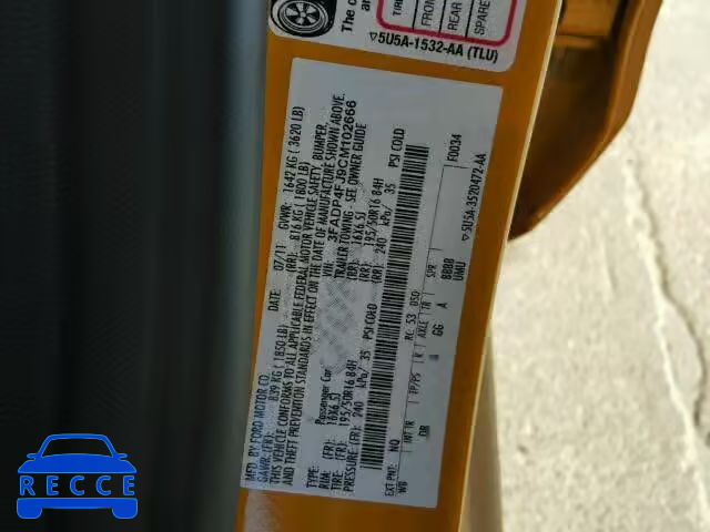 2012 FORD FIESTA SES 3FADP4FJ9CM102666 image 9