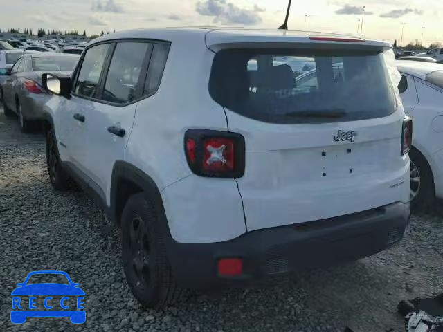 2016 JEEP RENEGADE S ZACCJAAW7GPD52080 image 2