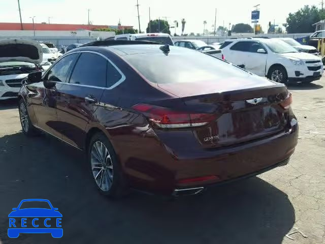 2016 HYUNDAI GENESIS KMHGN4JE7GU109104 image 2