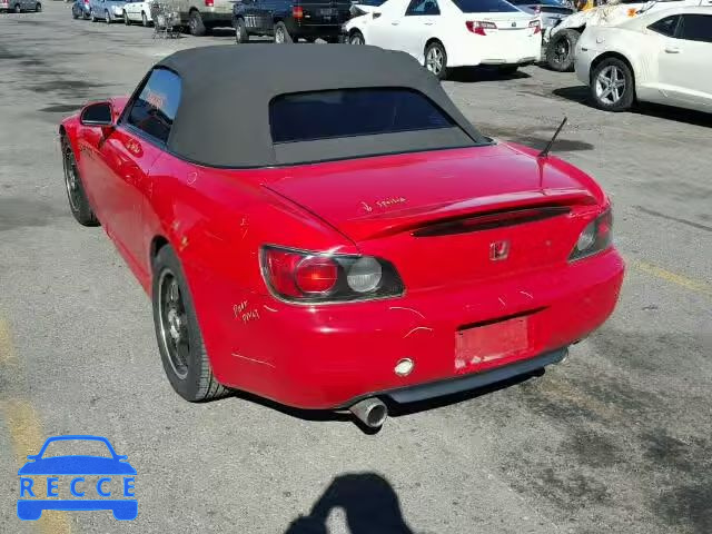 2002 HONDA S2000 JHMAP114X2T004516 image 2