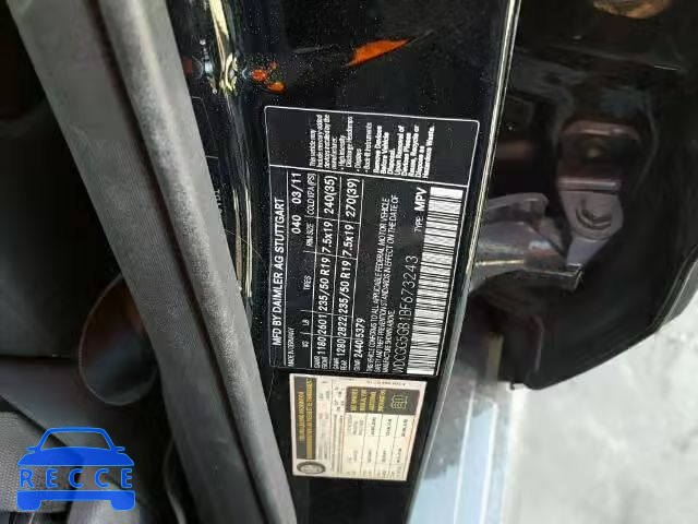 2011 MERCEDES-BENZ GLK350 WDCGG5GB1BF673243 зображення 9