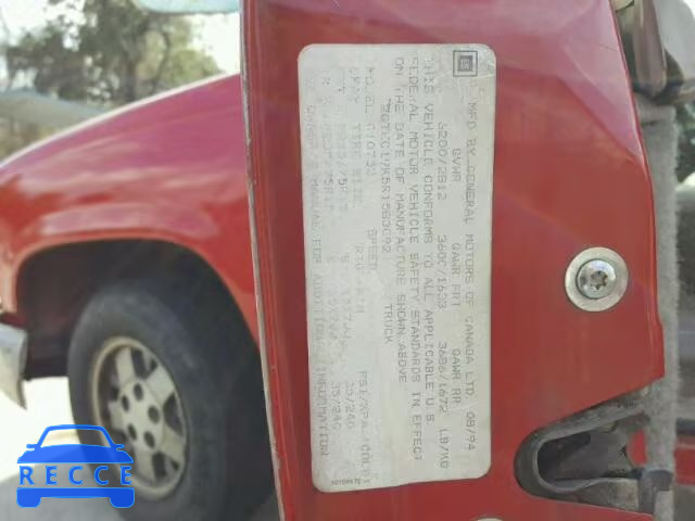 1994 GMC SIERRA C15 2GTEC19K5R1583092 image 9