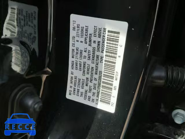 2014 ACURA RLX TECH JH4KC1F56EC006205 зображення 9