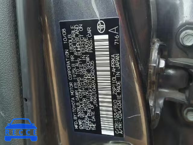 2009 SCION XD JTKKU10469J042405 image 9