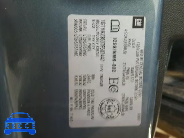 2007 GMC SIERRA K25 1GTHK23607F507447 image 9